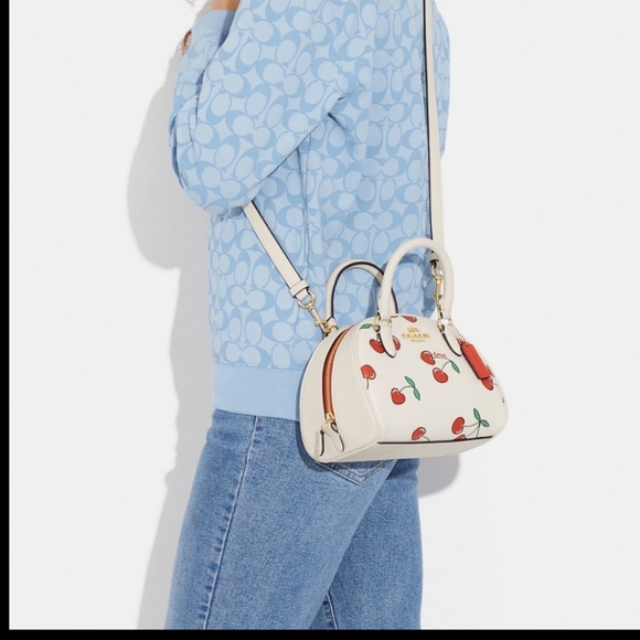 πππCoACH Cherry satchel πππ limited style - Picture 6 of 6